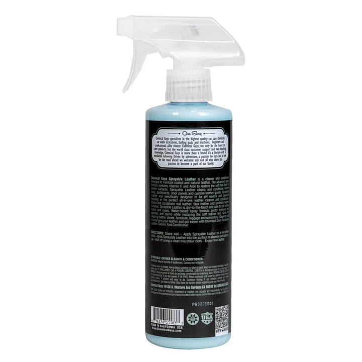Chemical Guys Sprayable Leather Cleaner & Conditioner In One - 16oz.