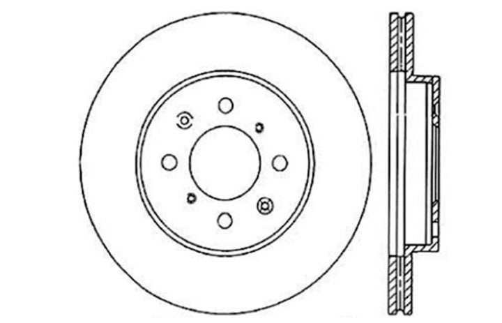 StopTech 90-01 Acura Integra (exc. Type R) / 01-05 Honda Civic / 07+ Honda Fit / 93-97 Del Sol VTEC.