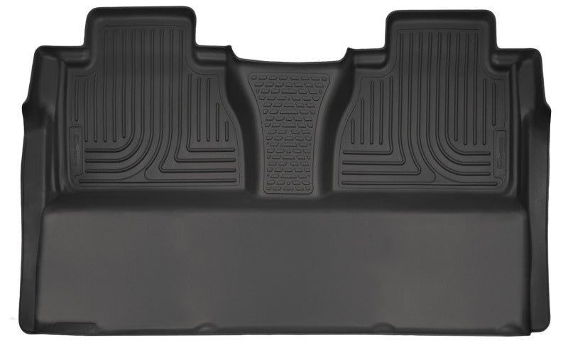 Husky Liners 14-15 Toyota Tundra CrewMax Cab Pickup Weatherbeater Black 2nd Seat Floor Liners.