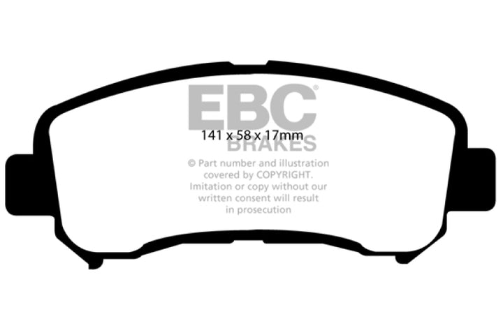 EBC 14+ Nissan Juke 1.6 Turbo Nismo RS Redstuff Front Brake Pads.