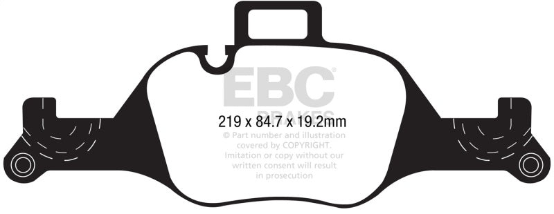 EBC 2017+ BMW 530 G30 Redstuff Front Brake Pads.