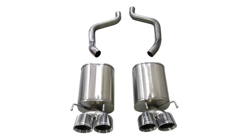 Corsa 09-13 Chevrolet Corvette (C6) 6.2L Polished Xtreme Axle-Back Exhaust w/4.5in Tips.