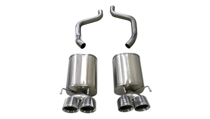 Corsa 09-13 Chevrolet Corvette (C6) 6.2L Polished Xtreme Axle-Back Exhaust w/4.5in Tips.