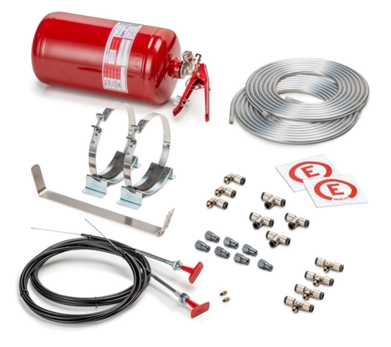 Sparco 4.25 Liter Mechanical Steel Extinguisher System.