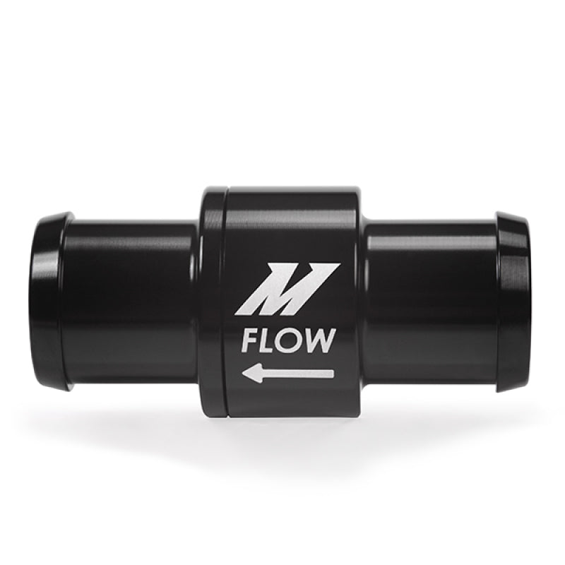Mishimoto One-Way Check Valve 3/4in Aluminum Fitting - Black.