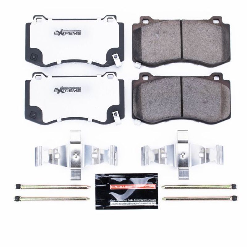 Power Stop 05-10 Chrysler 300 Front Z26 Extreme Street Brake Pads w/Hardware.