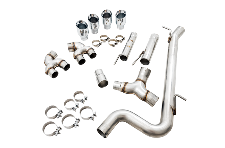 AWE Tuning MK7.5 Golf R Track Edition Exhaust w/Chrome Silver Tips 102mm.