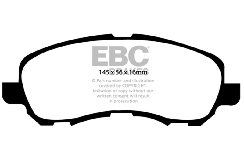 EBC 11-14 Chrysler 200 2.4 Yellowstuff Front Brake Pads.