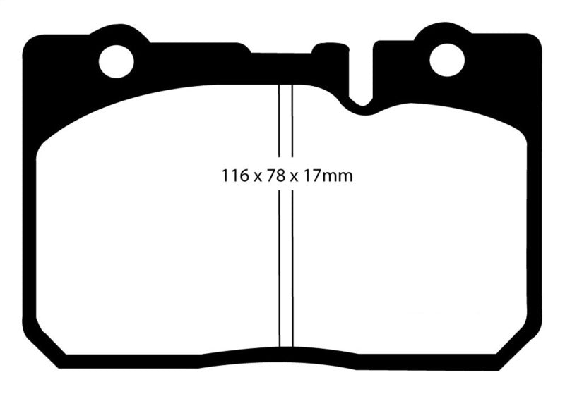 EBC 95-00 Lexus LS400 4.0 Redstuff Front Brake Pads.