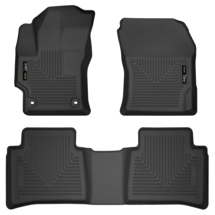 Husky Liners 2020 Toyota Corolla Weatherbeater Black Front & 2nd Seat Floor Liners.