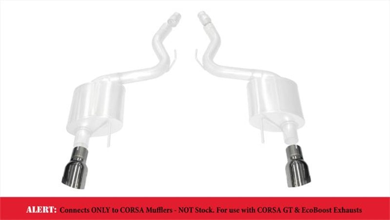 Corsa 15-17 Ford Mustang GT 3.0in Inlet / 4.5in Outlet Polished Tip Kit (For Corsa Exhaust Only).