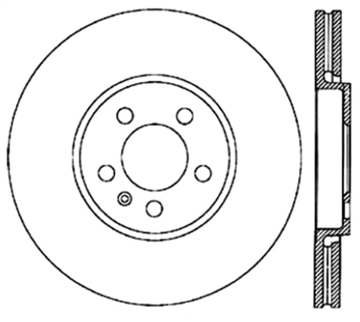 StopTech Slotted & Drilled Sport Brake Rotor.