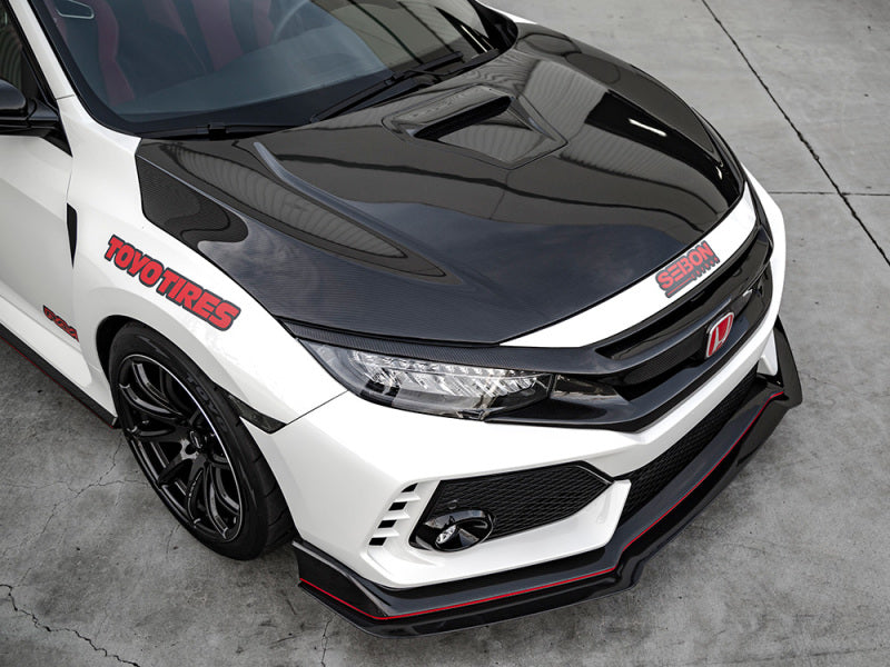 Seibon 2017 Honda Civic Type R OEM Carbon Fiber Hood.