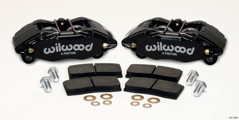 Wilwood DPHA Front Caliper & Pad Kit Black Honda / Acura w/ 262mm OE Rotor.