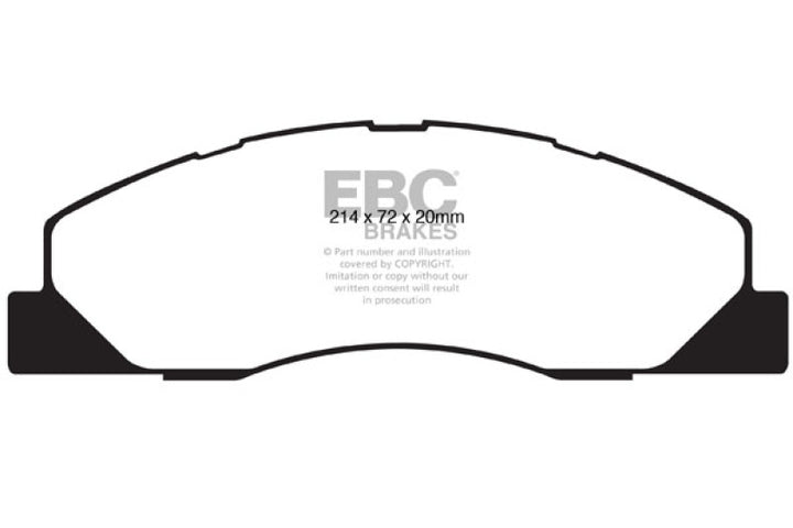 EBC 09-11 Dodge Ram 2500 Pick-up 5.7 2WD/4WD Extra Duty Front Brake Pads.