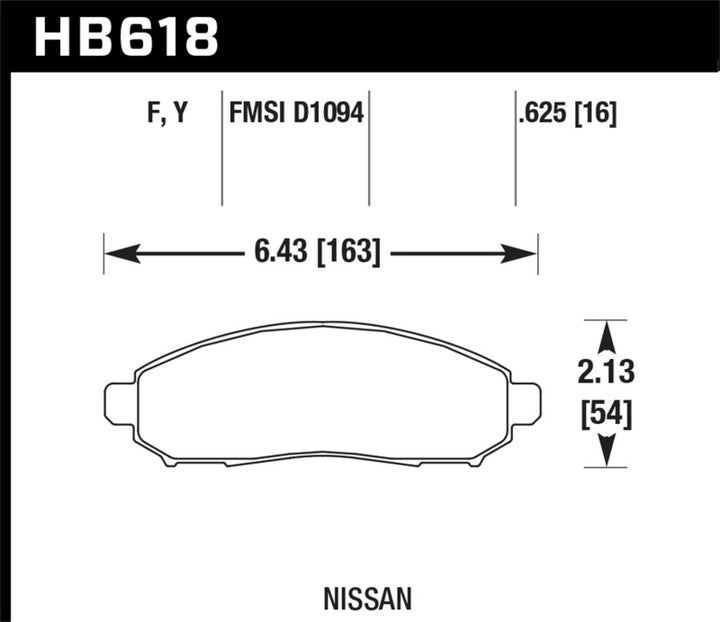 Hawk 05-10 Nissan Frontier / 05-07 Nissan Pathfinder / 09-10 Pathfinder 4.0L / 05-10 Nissan Xtrerra.