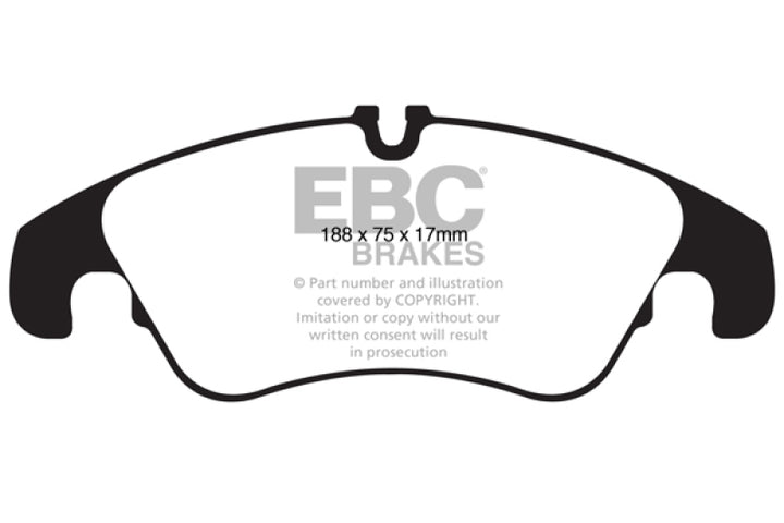 EBC 11 Audi A6 2.0 Turbo Redstuff Front Brake Pads.