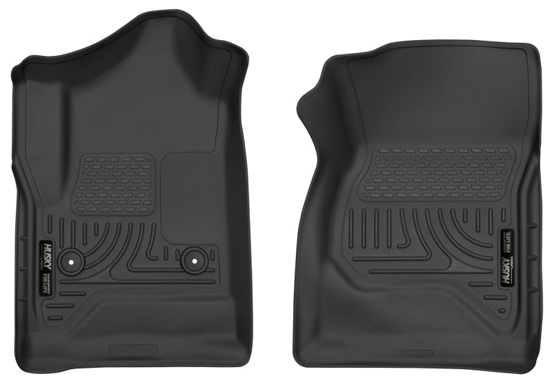 Husky Liners 14-17 Chevrolet Silverado 1500 Standard Cab X-Act Contour Black Front Floor Liners.