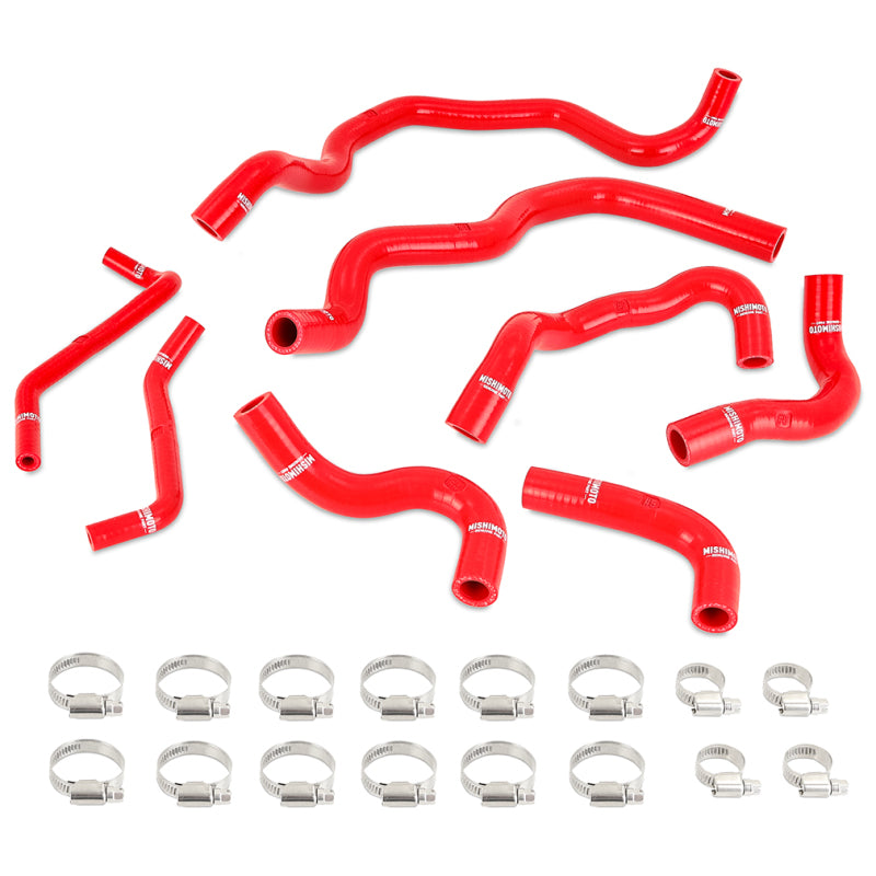 Mishimoto 2016+ Infiniti Q50/Q60 3.0T Ancillary Coolant Hose Kit - Red.