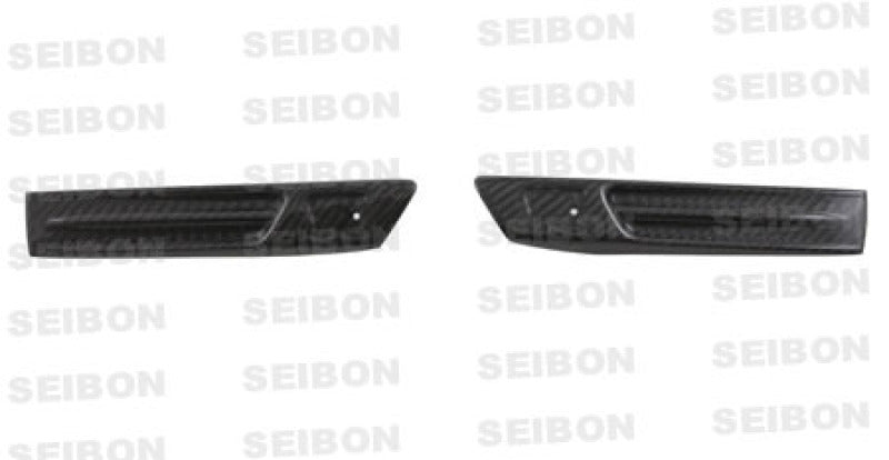 Seibon 09-10 Nissan GTR R35 Carbon Fiber Fender Duct Logos (Pair).
