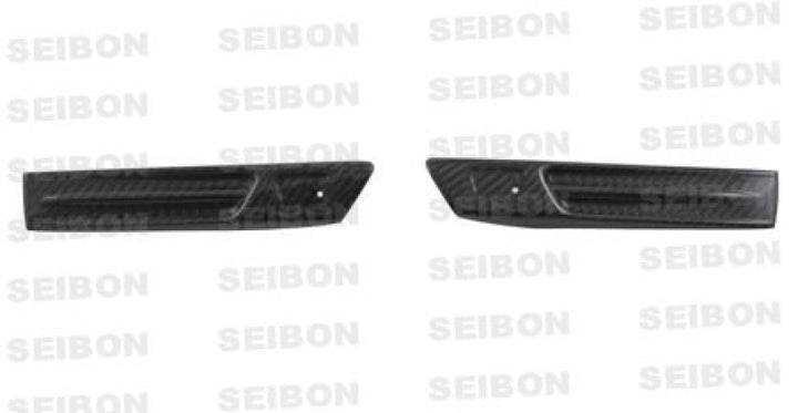 Seibon 09-10 Nissan GTR R35 Carbon Fiber Fender Duct Logos (Pair).