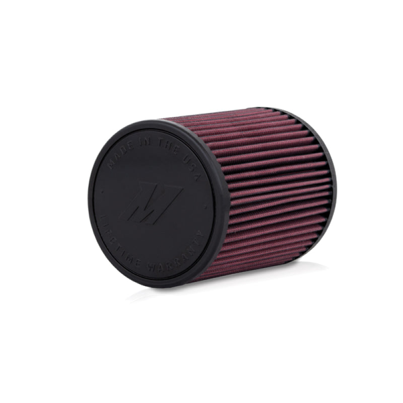 Mishimoto Universal fit, Performance Air Filter, 2.75In Inlet, 6In filter length Red.