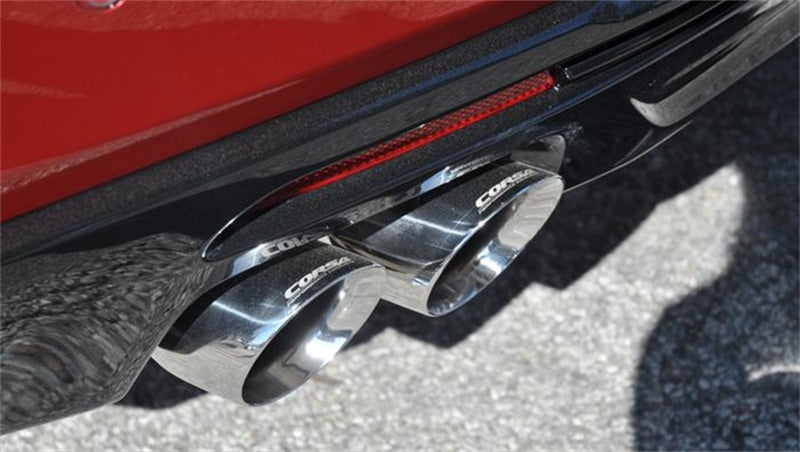 Corsa 2016 Chevrolet Camaro SS 6.2L V8 2.75in Polished Sport Axle-Back Exhaust.