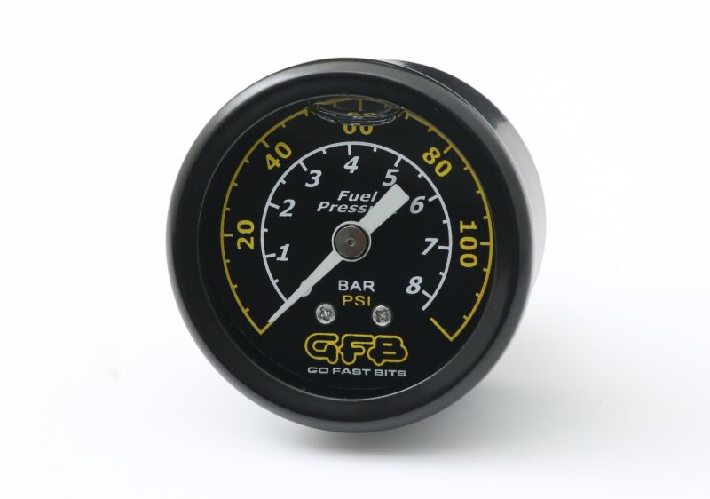 GFB Fuel Pressure Gauge (Suits 8050/8060) 40mm 1-1/2in 1/8MPT Thread 0-120PSI.