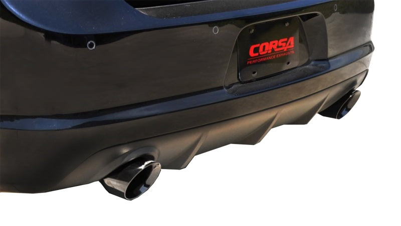 Corsa 12-13 Dodge Charger SRT-8 6.4L V8 Black Xtreme Cat-Back Exhaust.