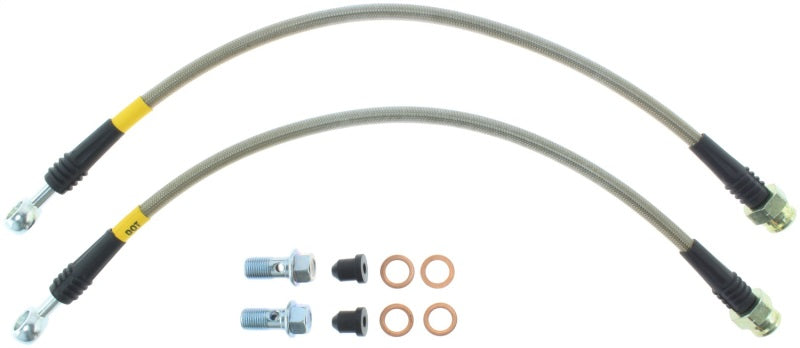 StopTech 06-10 Chevrolet Corvette Z06 Stainless Steel Rear Brake Lines.