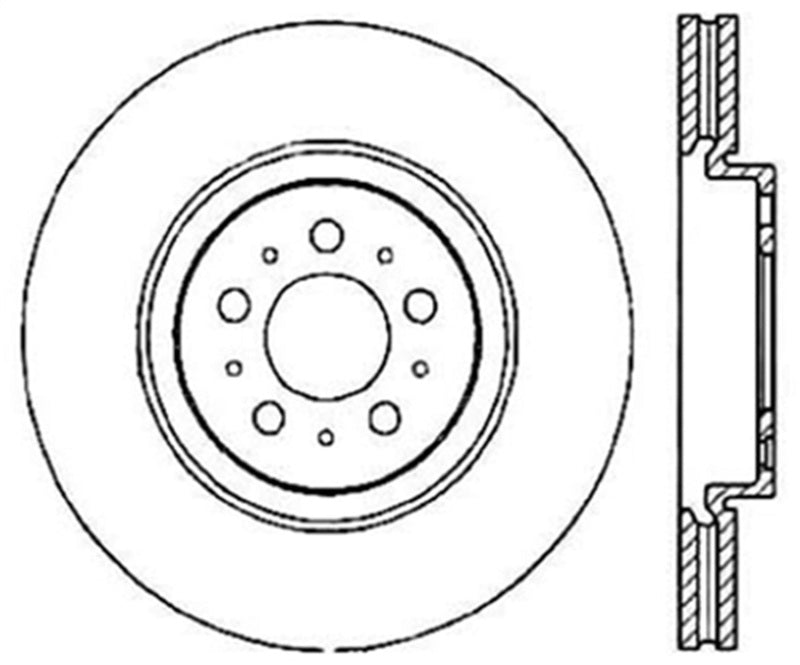 StopTech Slotted & Drilled Sport Brake Rotor.