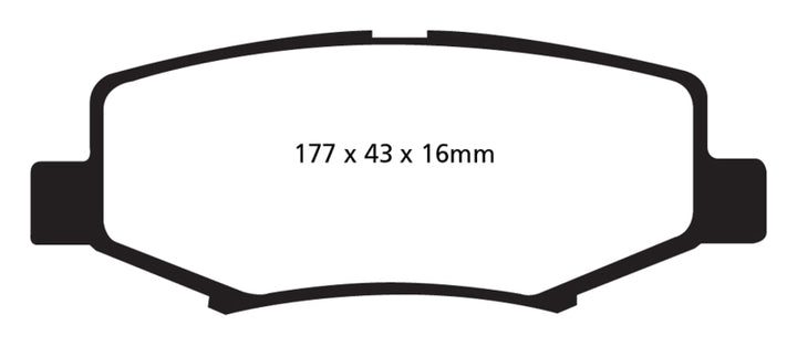 EBC 06-11 Dodge Nitro 3.7 Greenstuff Rear Brake Pads.