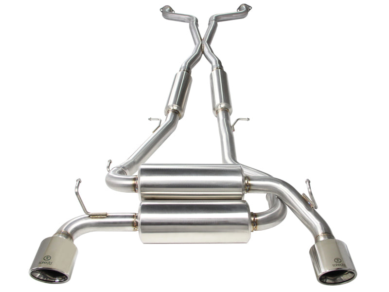 aFe Takeda 2-1/2in 304SS Cat-Back Exhaust Infiniti G37 08-13/Q60 14-15 V6-3.7 w/ Polished Tips.