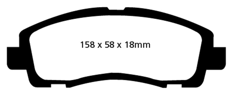 EBC 09-14 Acura TL 3.5 Yellowstuff Front Brake Pads.