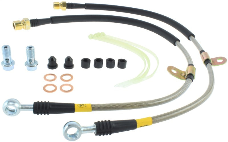 StopTech Stainless Steel Front Brake Lines 12-14 Ford Raptor.