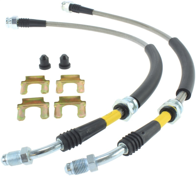 StopTech 07-09 Mazdaspeed3 / 04-07 Mazda 3 Stainless Steel Front Brake Lines.