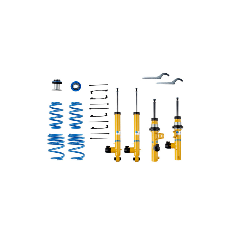 Bilstein B16 (DampTronic) 2015+ Volkswagen GTI/Golf R Front and Rear Suspension Kit.