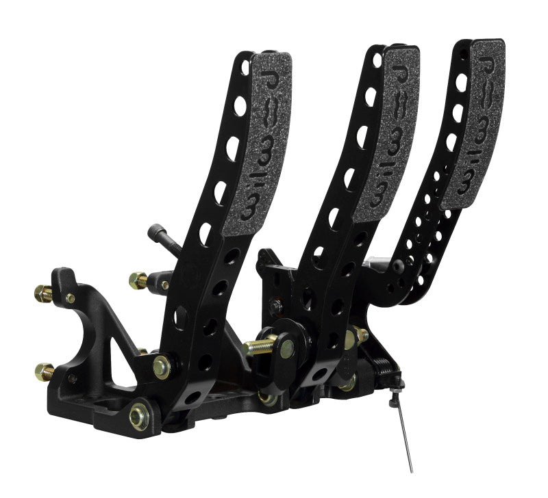 Wilwood Pedal Assembly Floor Mount-Brake Clutch & Throttle w/ Throttle Linkage.