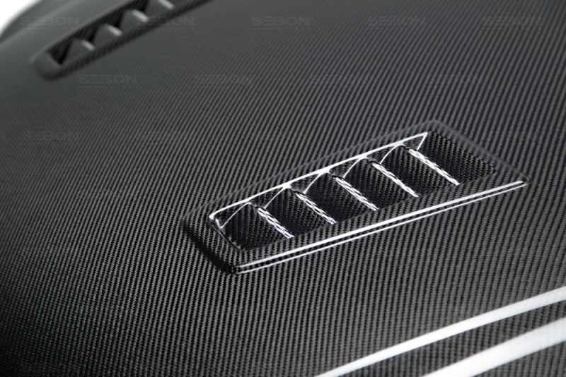 Seibon 12-13 Ford Focus RS-Style Carbon Fiber Hood.