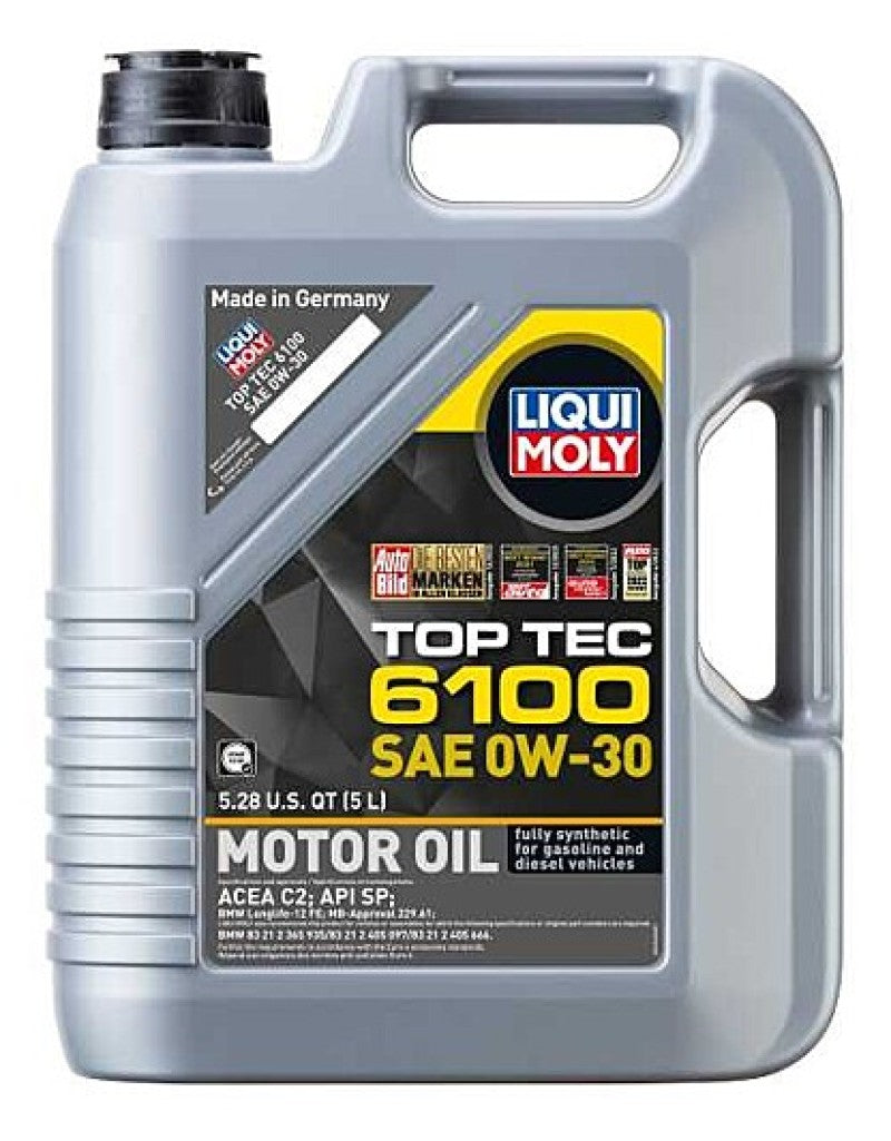 LIQUI MOLY 5L Top Tec 6100 Motor Oil SAE 0W30.