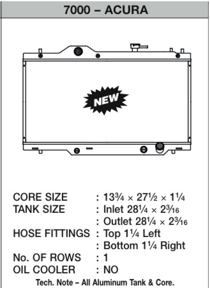 CSF 02-06 Acura RSX Radiator.