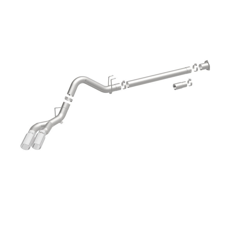 MagnaFlow 08-17 Ford F-250/F-350/F-450 4.6L/6.7 DPF-Back SS 4in Dual Single Passenger Side Rear Exit.