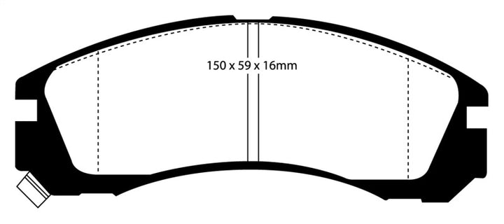 EBC 91-96 Dodge Stealth 3.0 2WD Redstuff Front Brake Pads.