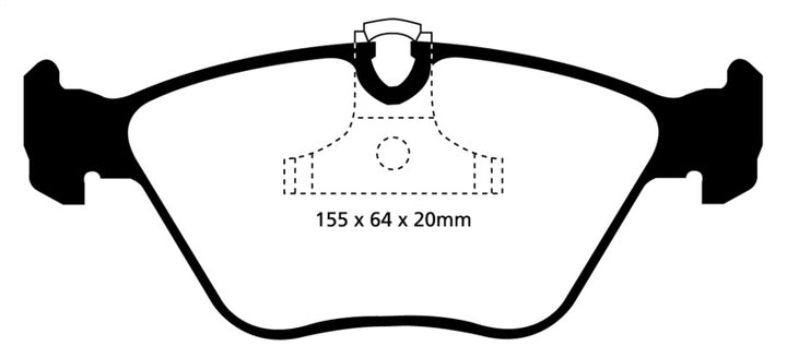 EBC 04-06 BMW X3 2.5 (E83) Redstuff Front Brake Pads.