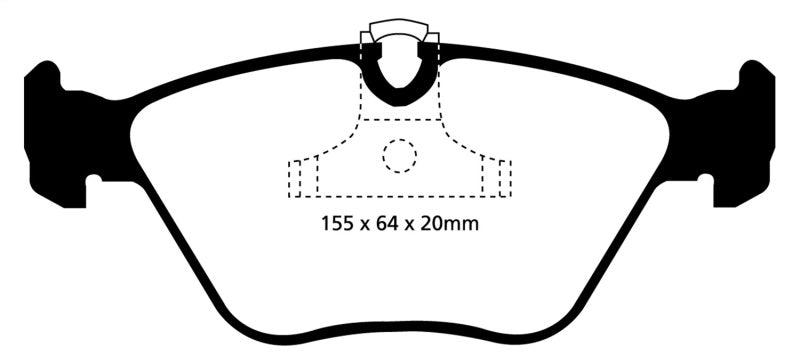 EBC 04-06 BMW X3 2.5 (E83) Yellowstuff Front Brake Pads.