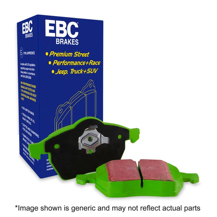 EBC 15+ Ford F150 2.7 Twin Turbo (2WD) Electric PB Greenstuff Rear Brake Pads.