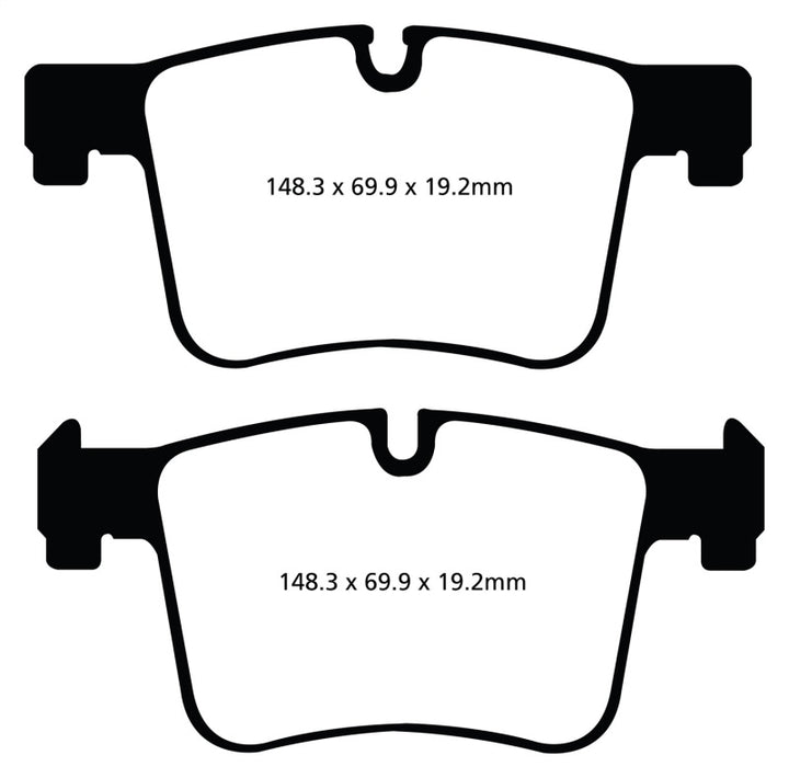 EBC 11+ BMW X3 2.0 Turbo (F25) Yellowstuff Front Brake Pads.