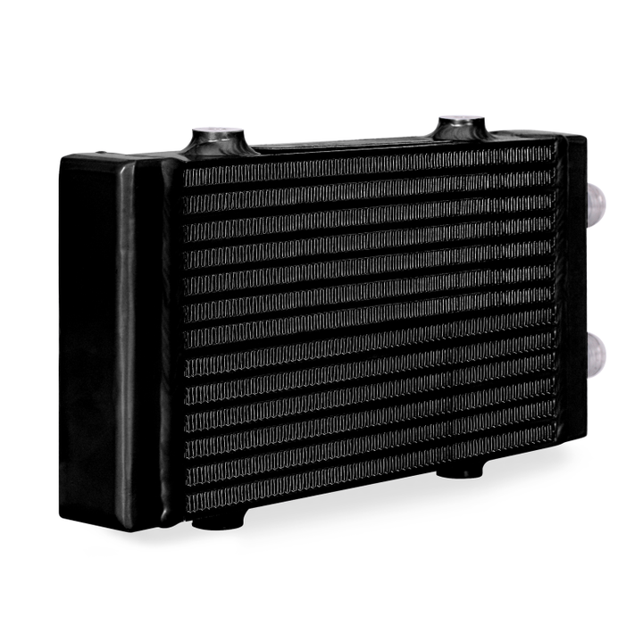 Mishimoto Universal Small Bar and Plate Dual Pass Black Oil Cooler.