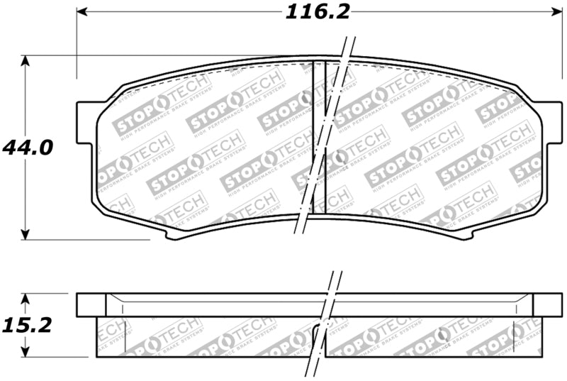 StopTech Street Brake Pads - Rear.