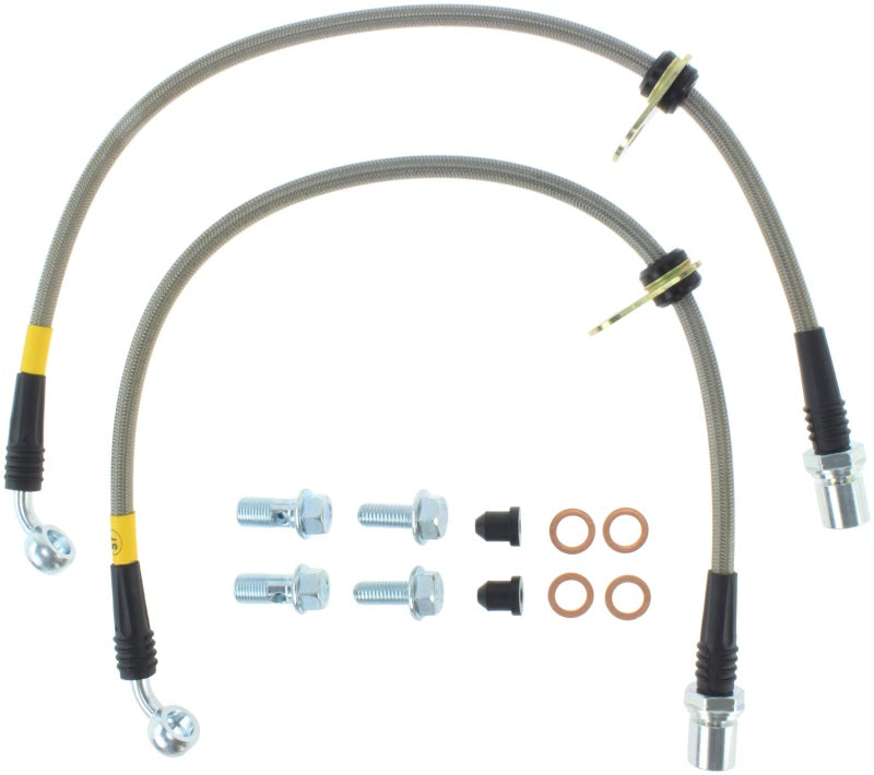 StopTech Stainless Steel Front Brake lines for 93-98 Supra.